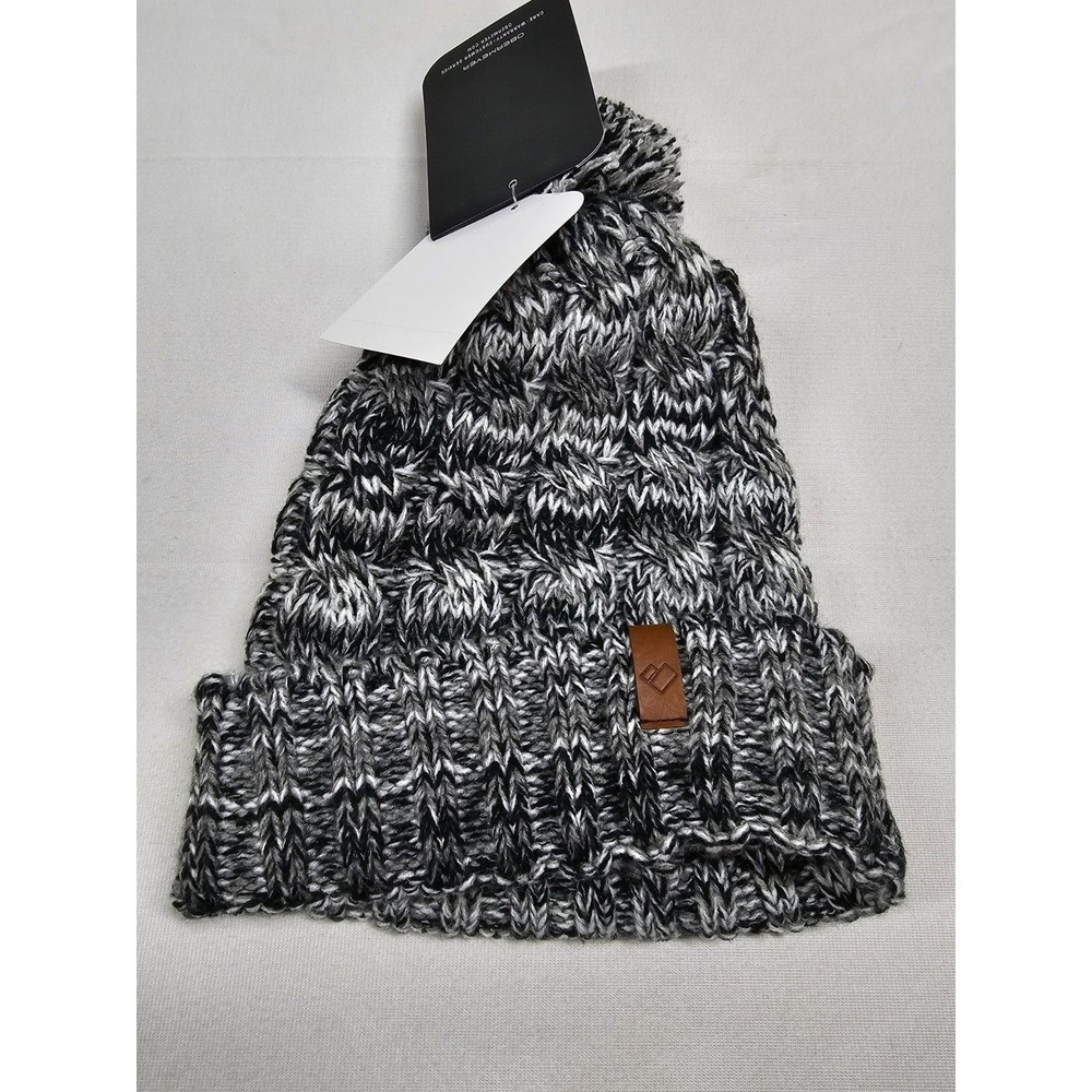 Obermeyer‎ San Fran Pom Beanie Teen Girls One Size Black/White Youth New